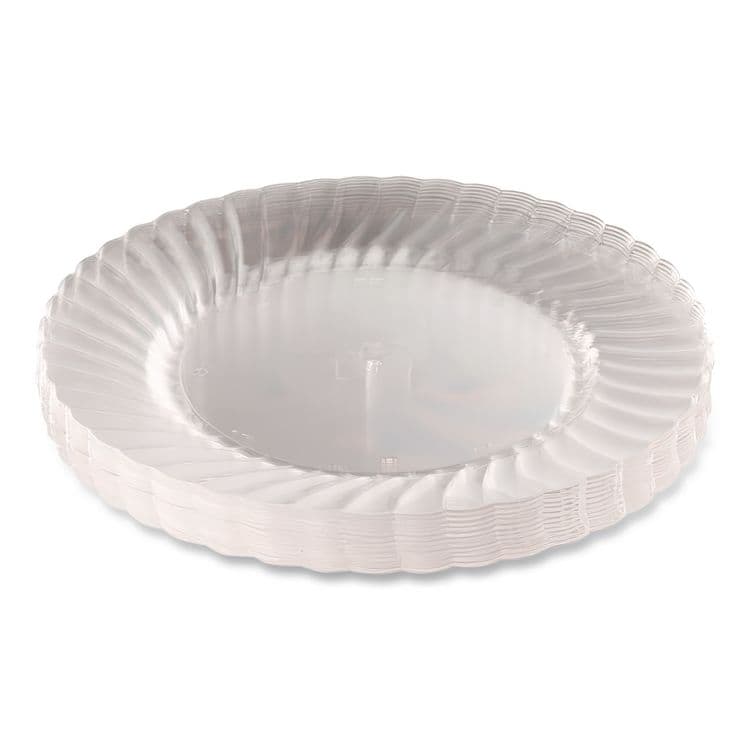 WNA, . Classicware Plastic Dinnerware Plates, 10.25" dia, Clear, 12/Pack (WNARSCW101212PK) thumbnail 3