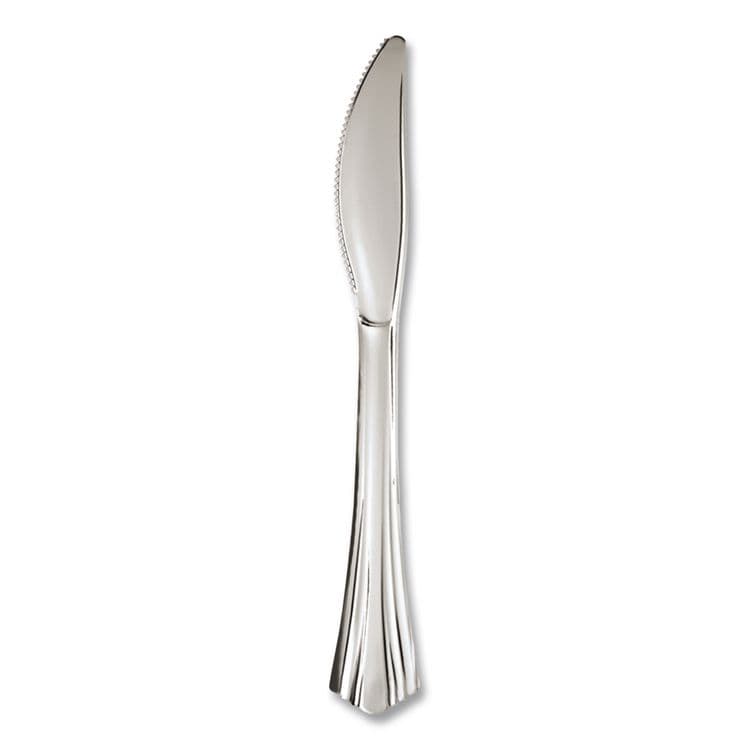 WNA, . Reflections Heavyweight Plastic Utensils, Knife, Silver, 40/Pack (WNAREF320KNPK) thumbnail 2