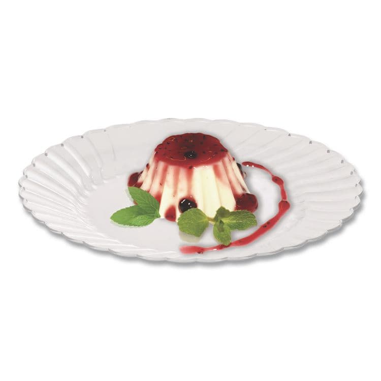 WNA, . Classicware Plates, Plastic, 6" dia, Clear, 18/Bag, 10 Bags/Carton (WNACW6180) thumbnail 3
