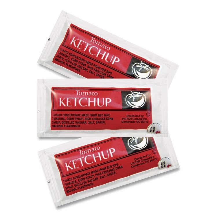 PERFORMANCE FOOD GROUP Condiment Packets, Ketchup, 0.25 oz Packet, 200/Carton (VST80002) thumbnail 4
