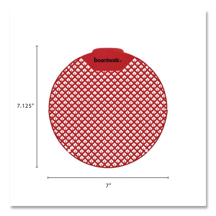 BOARDWALK Urinal Screen, Cherry Scent, Red, 1.8 oz, Dozen (BWK1008) thumbnail 4