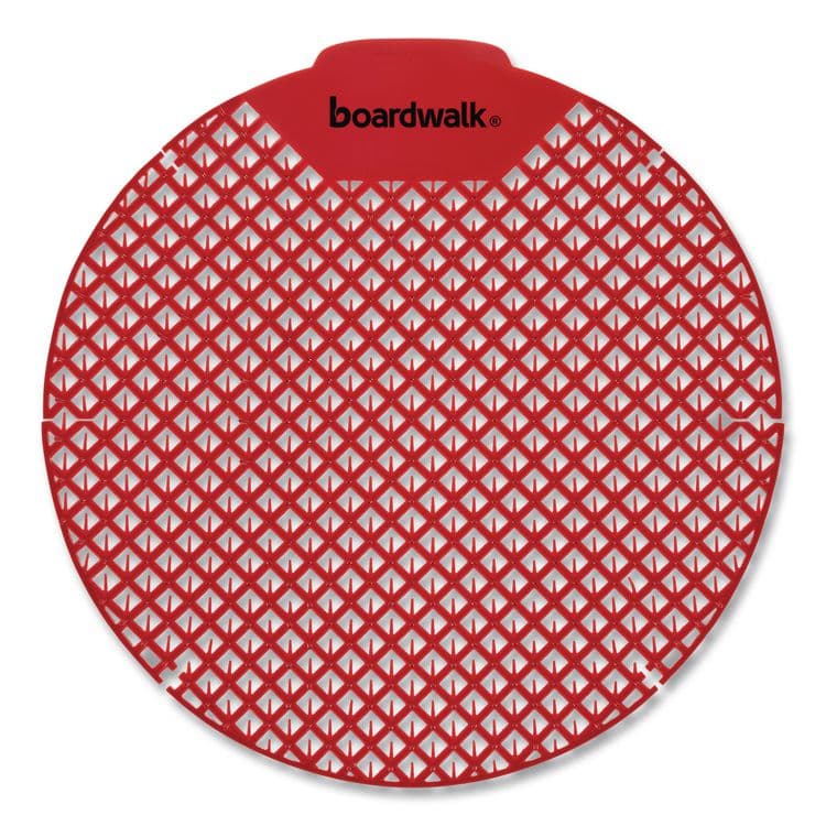 BOARDWALK Urinal Screen, Cherry Scent, Red, 1.8 oz, Dozen (BWK1008) thumbnail 2