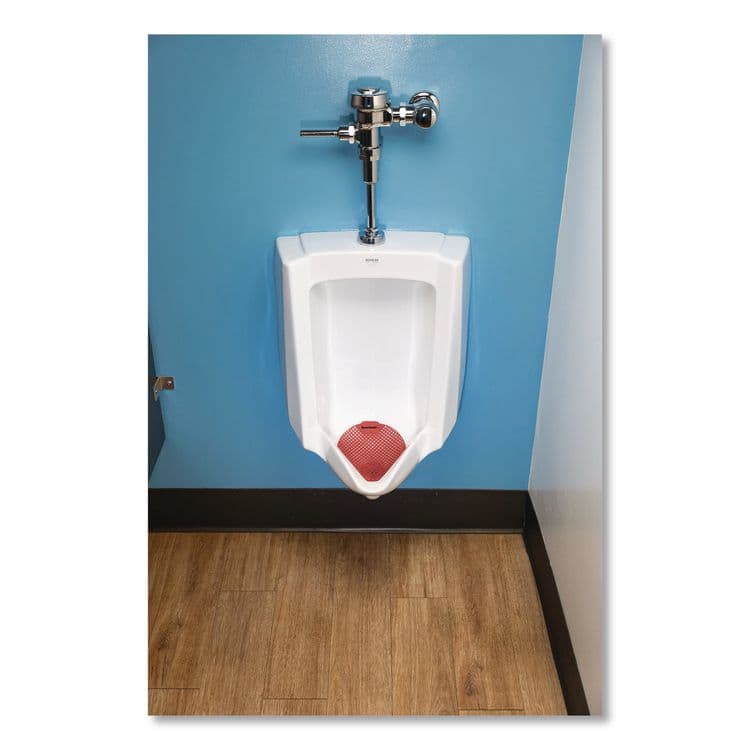 BOARDWALK Urinal Screen, Cherry Scent, Red, 1.8 oz, Dozen (BWK1008)