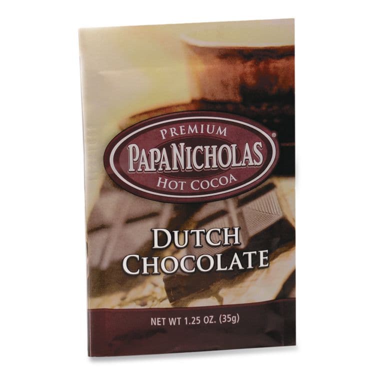 PAPANICHOLAS COFFEE Premium Hot Cocoa, Dutch Chocolate, 24/Carton (PCO79224) thumbnail 3
