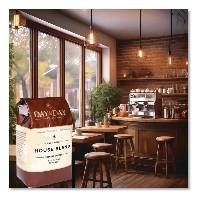 PAPANICHOLAS COFFEE 100% Pure Coffee, House Blend, Ground, 28 oz Bag, 3/Pack (PCO33750) thumbnail 3