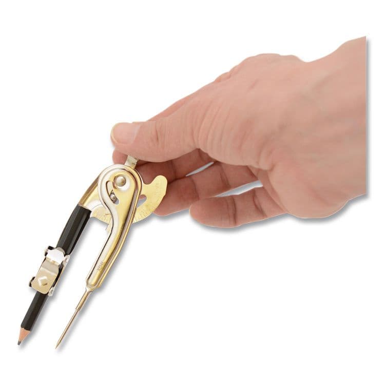 ACME UNITED CORPORATION Ball Bearing Compass, 13" Diameter, Metal, Metallic Color (ACM12201) thumbnail 2