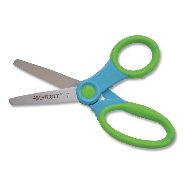 ACME UNITED CORPORATION Ultra Soft Handle Scissors with Antimicrobial Protection, Round Tip, 5" Long, 2" Cut Length, Randomly Assorted Handle Color (ACM14596) thumbnail 4