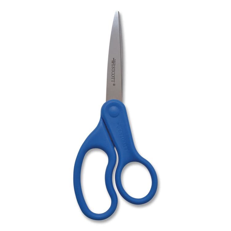 ACME UNITED CORPORATION Preferred Line Stainless Steel Scissors, 8" Long, 3.5" Cut Length, Straight Blue Handle (ACM41218) thumbnail 2