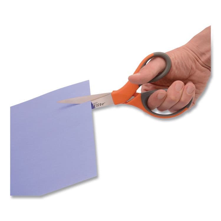 ACME UNITED CORPORATION Elite Series Stainless Steel Shears, 8" Long, 3.5" Cut Length, Straight Orange Handle (ACM41318) thumbnail 4