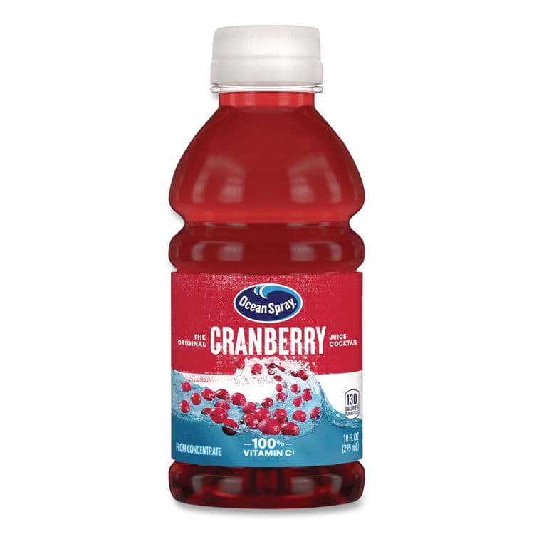 OCEAN SPRAY Cranberry Juice Cocktail, Cranberry, 10 oz Bottle, 24/Carton (GRR22002661) thumbnail 3