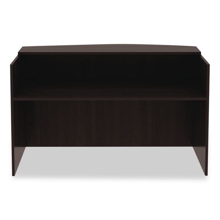 ALERA Alera Valencia Series Reception Desk with Transaction Counter, 71" x 35.5" x 29.5" to 42.5", Espresso (ALEVA327236ES) thumbnail 3
