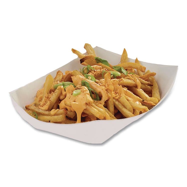 PACTIV EVERGREEN CORPORATION Paperboard Food Tray, #12 Beers Tray, 6 x 4 x 1.5, White, Paper, 300/Carton (PCT23863) thumbnail 3