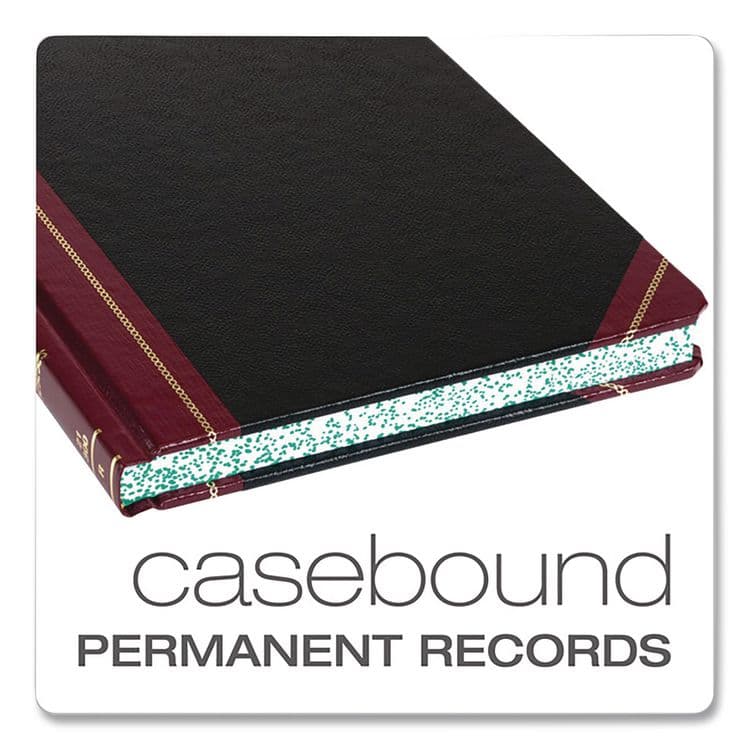 ESSELTE PENDAFLEX CORP. Log Book, List-Management Format with Medium/College Ruling, Black/Red Cover, (150) 10.13 x 7.78 Sheets (BORG21150R) thumbnail 2