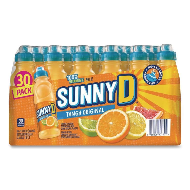SUNNY DELIGHT BEVERAGES CO. Tangy Original Sport Bottle, Orange, 11.3 oz Bottle, 30/Carton (GRR22002659) thumbnail 2