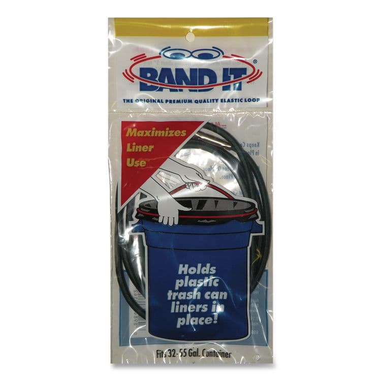 HOLD IT PRODUCTS Trash Can Loops, for 32 gal to 55 gal Cans, 0.25" x 25", Gray, 36/Carton (AMY44455)