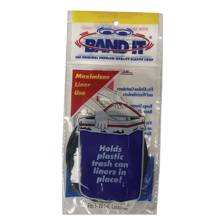 HOLD IT PRODUCTS Trash Can Loops, for 5 gal to 20 gal Can, 0.25" x 16", Black, 36/Carton (AMY40515)