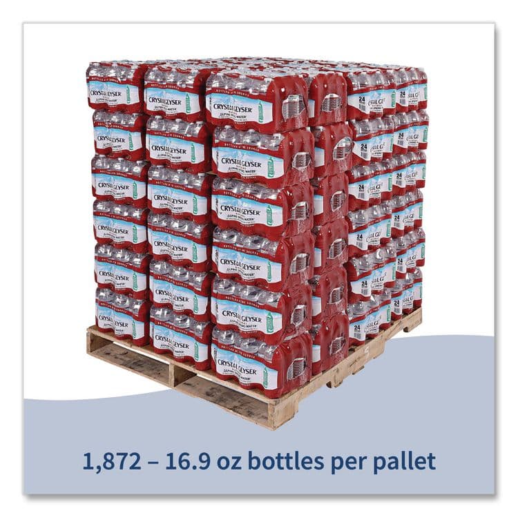 CRYSTAL GEYSER WATER CO Alpine Spring Water, 16.9 oz Bottle, 24/Carton, 84 Cartons/Pallet (CGW24514) thumbnail 4