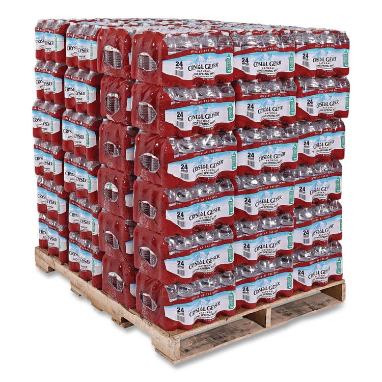 CRYSTAL GEYSER WATER CO Alpine Spring Water, 16.9 oz Bottle, 24/Carton, 84 Cartons/Pallet (CGW24514)