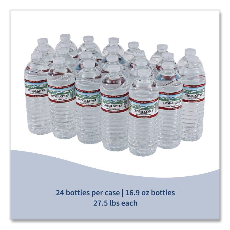 CRYSTAL GEYSER WATER CO Alpine Spring Water, 16.9 oz Bottle, 24/Carton (CGW24514CT) thumbnail 4