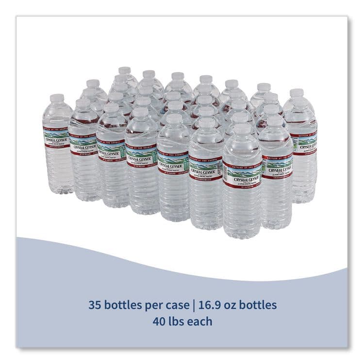 CRYSTAL GEYSER WATER CO Alpine Spring Water, 16.9 oz Bottle, 35/Carton (CGW35001CT) thumbnail 3