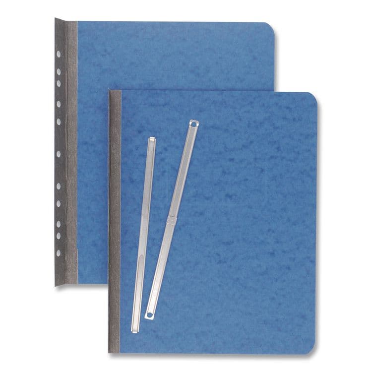 ACCO BRANDS, . PRESSTEX Report Cover with Tyvek Reinforced Hinge, Side Bound, Two-Piece Prong Fastener, 3" Capacity, 8.5 x 11, Light Blue (ACC25072) thumbnail 2