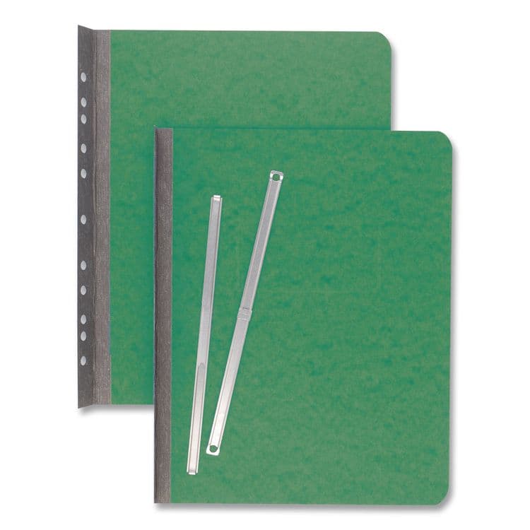ACCO BRANDS, . PRESSTEX Report Cover with Tyvek Reinforced Hinge, Side Bound, 2-Piece Prong Fastener, 8.5 x 11, 3" Capacity, Dark Green (ACC25076) thumbnail 3