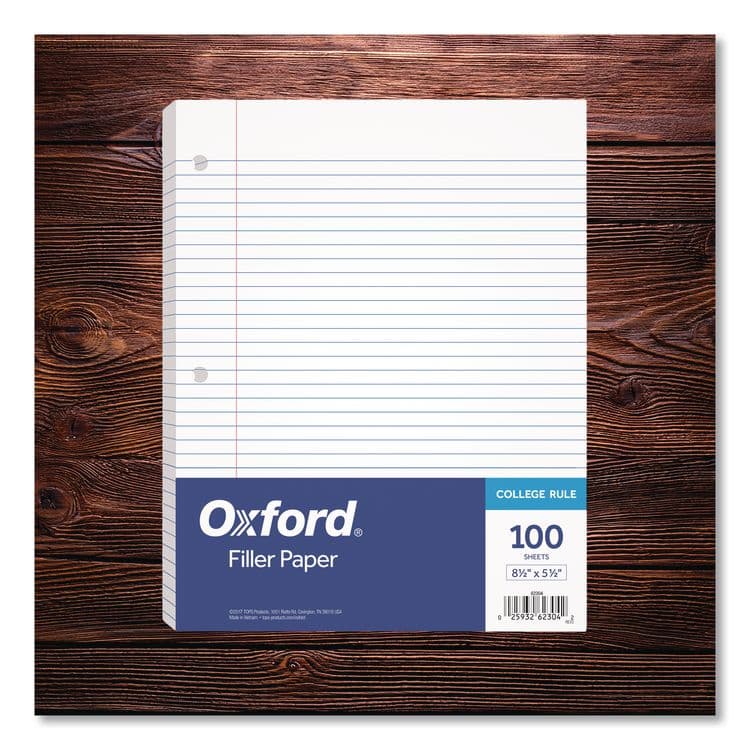 TOPS BUSINESS FORMS Filler Paper, 3-Hole, 5.5 x 8.5, Medium/College Rule, 100/Pack (TOP62304) thumbnail 3