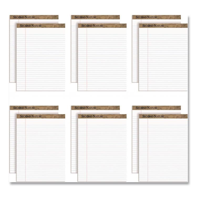 TOPS BUSINESS FORMS Second Nature Recycled Ruled Pads, Wide/Legal Rule, (50) White 8.5 x 11 Sheets, Dozen (TOP74880) thumbnail 3