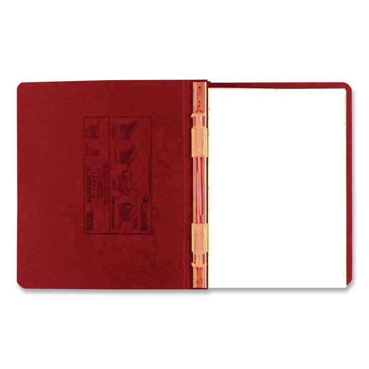 ACCO BRANDS, . PRESSTEX Covers with Storage Hooks, 2 Posts, 6" Capacity, 9.5 x 11, Executive Red (ACC54119) thumbnail 2