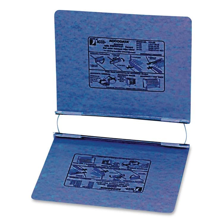 ACCO BRANDS, . PRESSTEX Covers with Storage Hooks, Bound On 11" Side, 2 Posts, 6" Capacity, 11 x 8.5, Light Blue (ACC54122) thumbnail 3