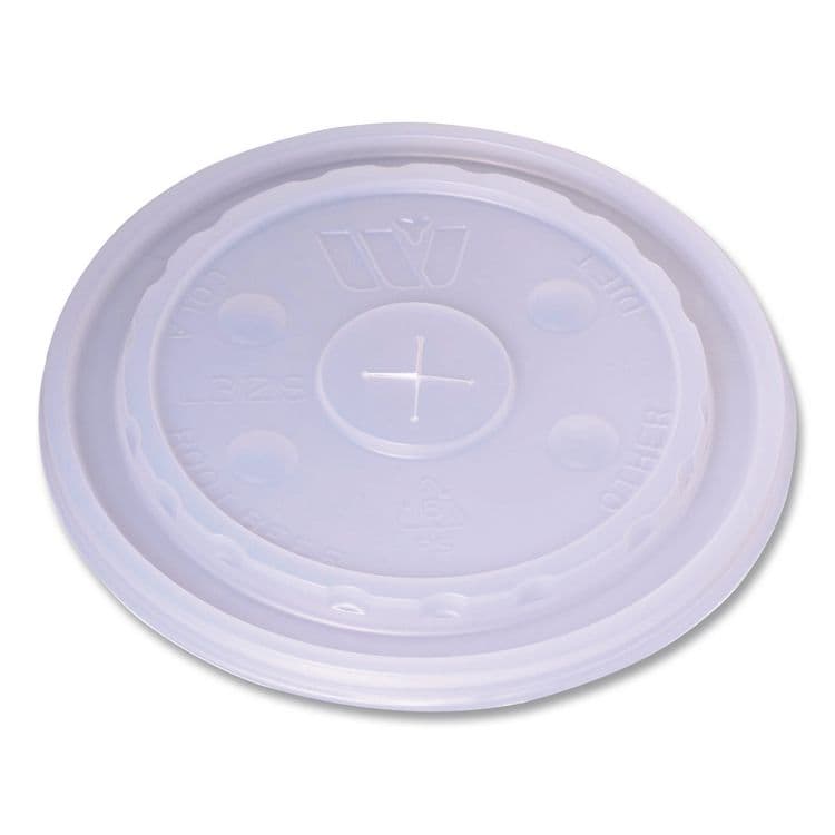 WINCUP CORPORATION Plastic Lids for Foam Cups and Bowls, Slotted, Fits 32 oz to 64 oz Cold Cups, Translucent, 1,000/Carton (WCP221936)