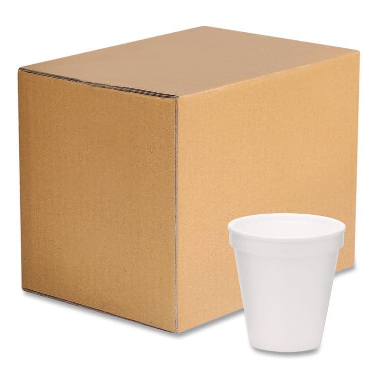 WINCUP CORPORATION Foam Drink Cups, 8 oz, White, 1,000/Carton (WCP221966) thumbnail 2