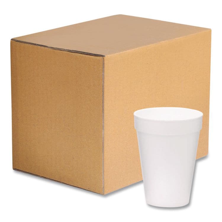 WINCUP CORPORATION Foam Drink Cups, 14 oz, White, 1,000/Carton (WCP221972) thumbnail 2