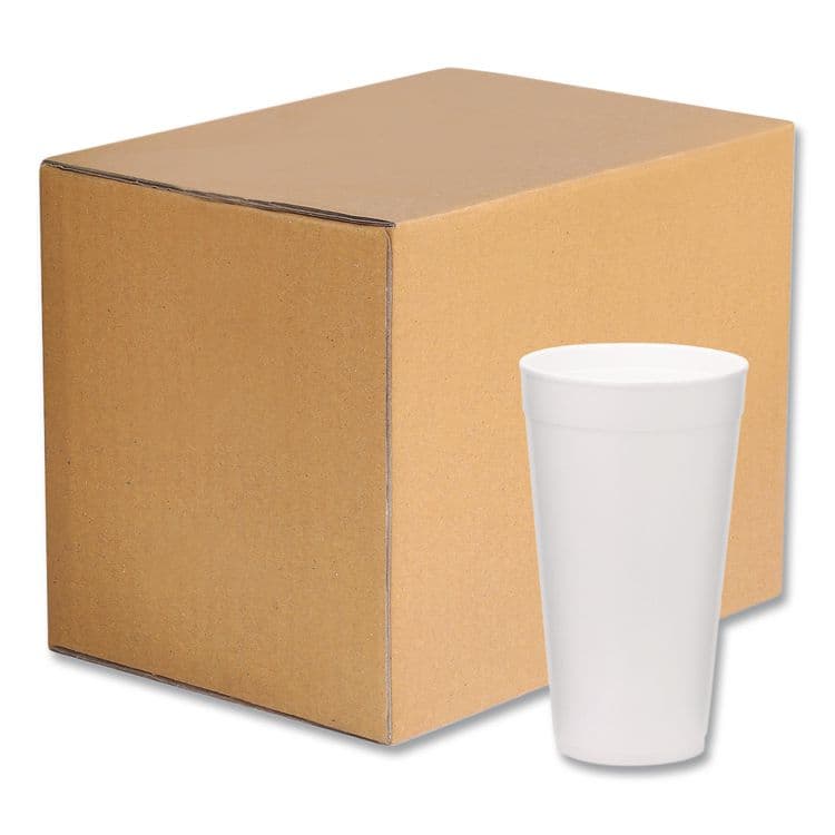 WINCUP CORPORATION Foam Drink Cups, 20 oz, White, 500/Carton (WCP221976) thumbnail 2