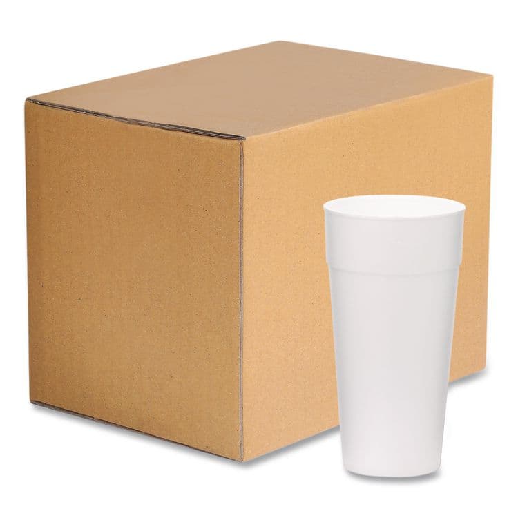 WINCUP CORPORATION Foam Drink Cups, 24 oz, White, 300/Carton (WCP221977) thumbnail 2