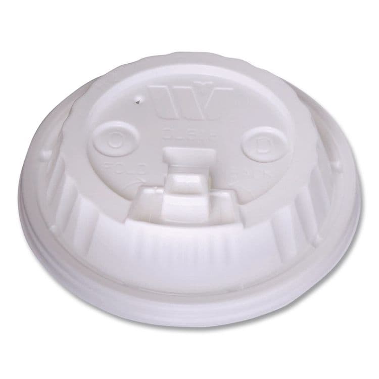 WINCUP CORPORATION Plastic Lids for Foam Cups and Bowls, Dome, Fits 12 oz to 24 oz Hot Cups, White, 1,000/Carton (WCP222061)