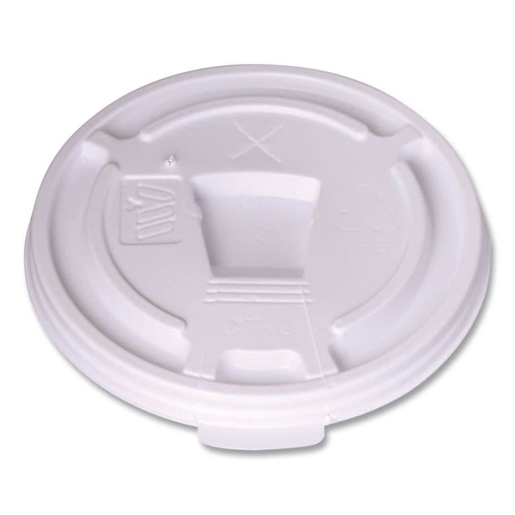 WINCUP CORPORATION Plastic Lids for Foam Cups and Bowls, Drink-Thru, Fits 10 oz Hot Cups, White, 1,000/Carton (WCP222064)