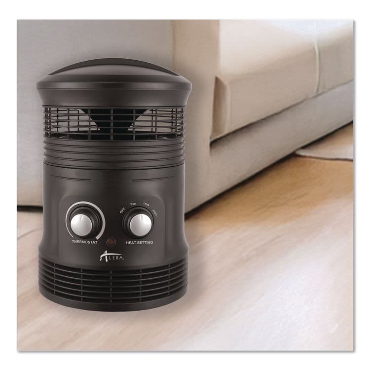 ALERA 360 Deg Circular Fan Forced Heater, 750 W, 8 x 8 x 12, Black (ALEHEFF360B) thumbnail 2