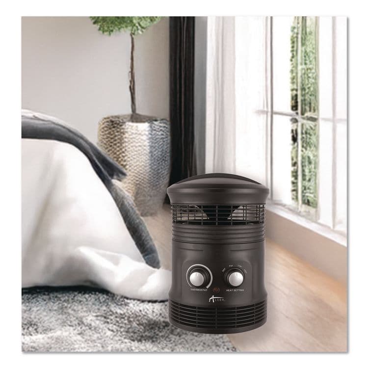 ALERA 360 Deg Circular Fan Forced Heater, 750 W, 8 x 8 x 12, Black (ALEHEFF360B) thumbnail 3