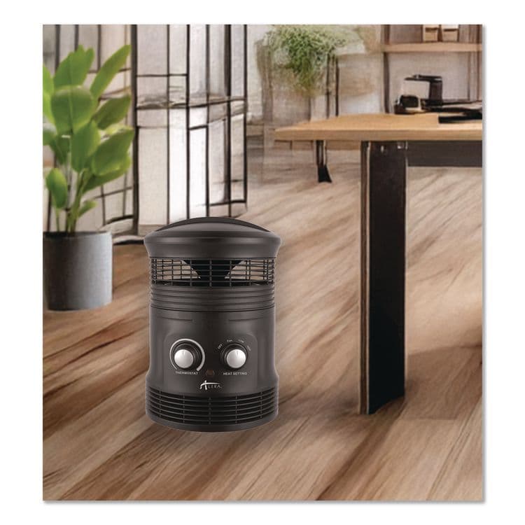 ALERA 360 Deg Circular Fan Forced Heater, 750 W, 8 x 8 x 12, Black (ALEHEFF360B) thumbnail 4