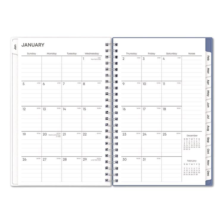 BLUE SKY Lindley Weekly/Monthly Planner, Lindley Floral Artwork, 8 x 5, White/Blue/Green Cover, 12-Month (Jan to Dec): 2026 (BLS101579) thumbnail 4