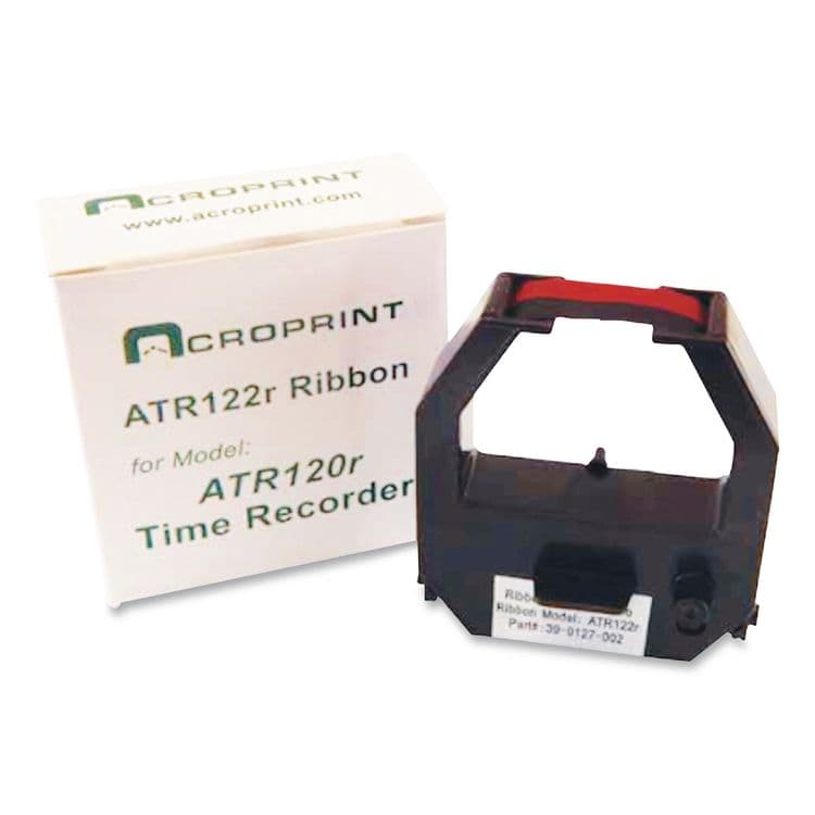 ACRO PRINT TIME RECORDER 390127002 Ribbon Cartridge for Model ATR480 and ATR120r Electronic Time Clocks, Black/Red (ACP390127002)