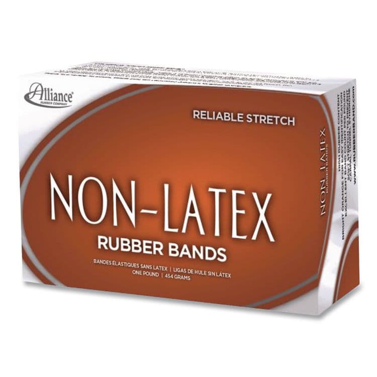 ALLIANCE RUBBER Non-Latex Rubber Bands, Size 33, 0.04" Gauge, Orange, 1 lb Box, 720/Box (ALL37336) thumbnail 2