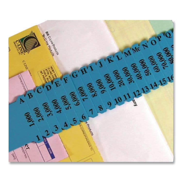 C-LINE PRODUCTS, Plastic Indexed Sorter, 32 Dividers, Alpha/Numeric/Date Index, Letter Size, Blue Frame (CLI30532) thumbnail 4