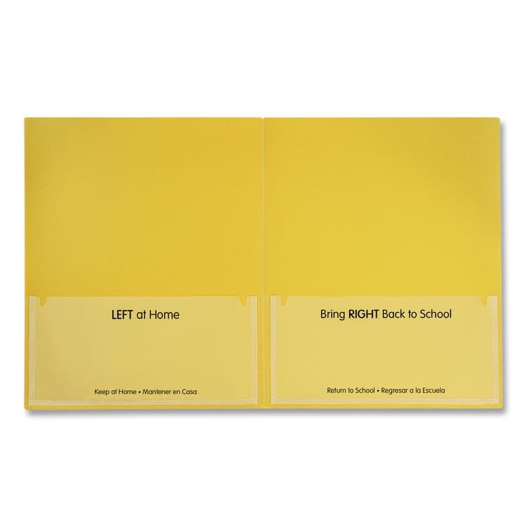 C-LINE PRODUCTS, Classroom Connector Folders, Accommodates 11 x 8.5 Sheets, Clear/Assorted Colors, 6/Pack (CLI32010) thumbnail 4