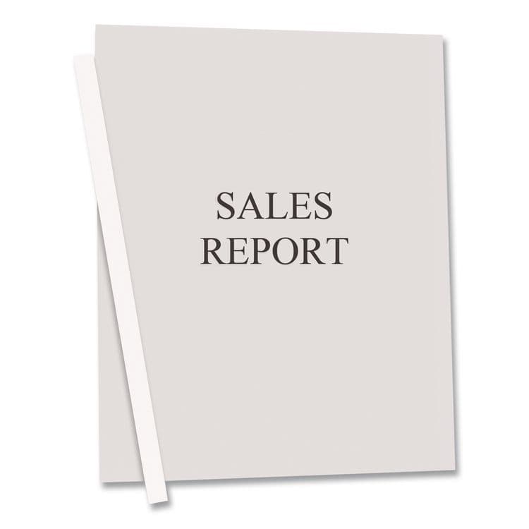 C-LINE PRODUCTS, Vinyl Report Covers with Binding Bars, 0.13" Capacity, 8.5 x 11, Clear/Clear, 50/Box (CLI32457) thumbnail 3