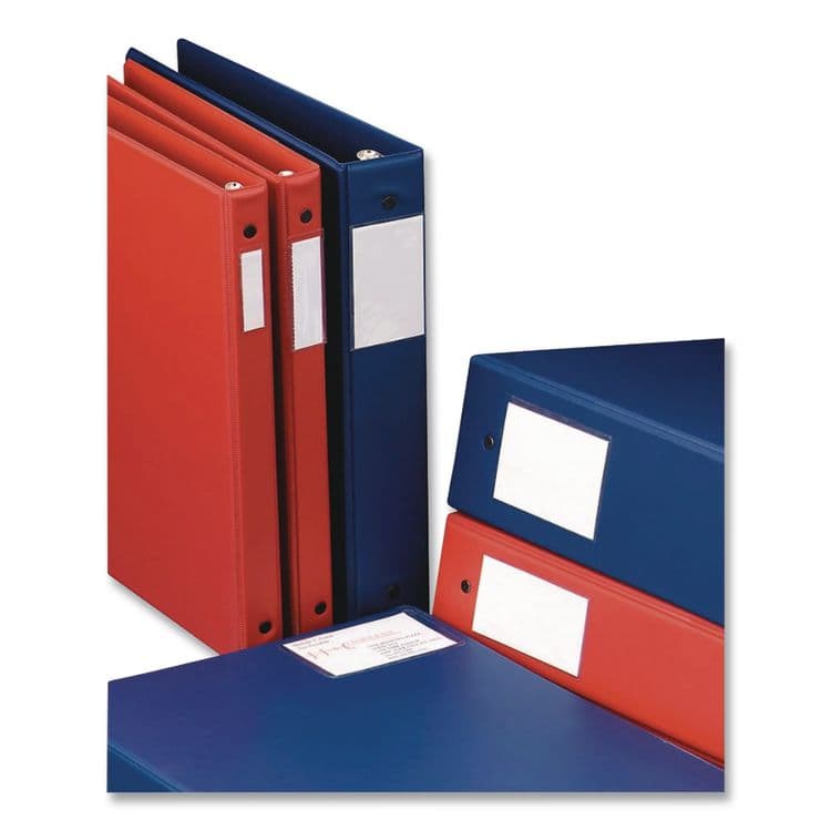 C-LINE PRODUCTS, Self-Adhesive Ring Binder Label Holders, Top Load, 1 x 2,81, Clear, 12/Pack (CLI70013) thumbnail 4