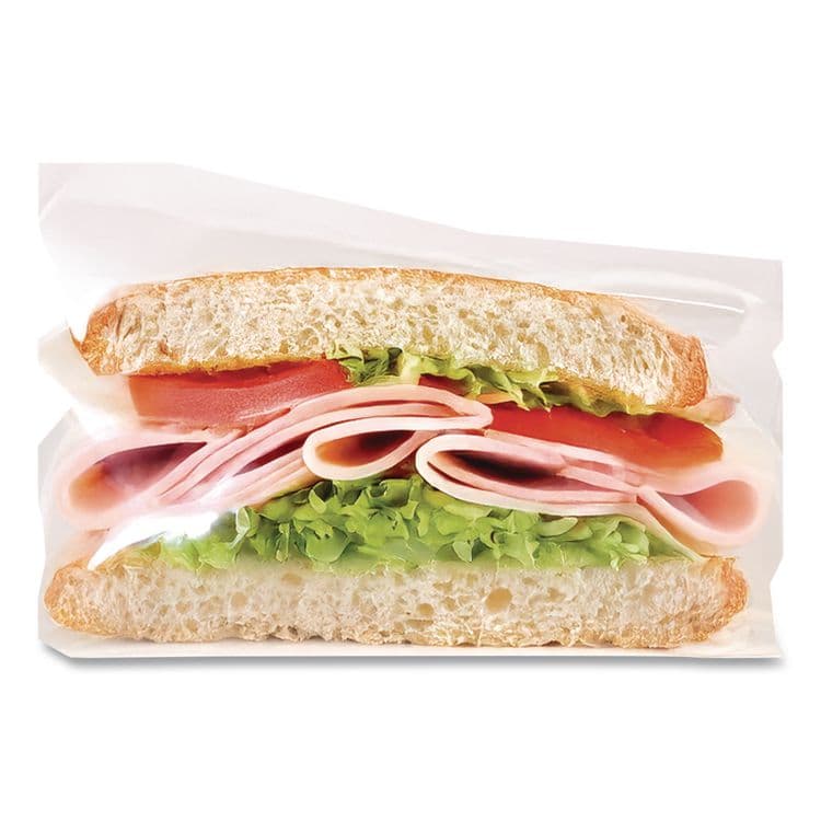 INTEGRATED BAGGING SYSTEMS Food Bags, 6.75" x 6.75", Clear, 2,000/Carton (IBSPB675675) thumbnail 4