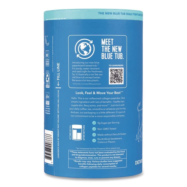 NESTLE HEALTH SCIENCE Collagen Peptides Unflavored Powder, Unflavored, 24 oz Bottle (GRR22002620) thumbnail 3