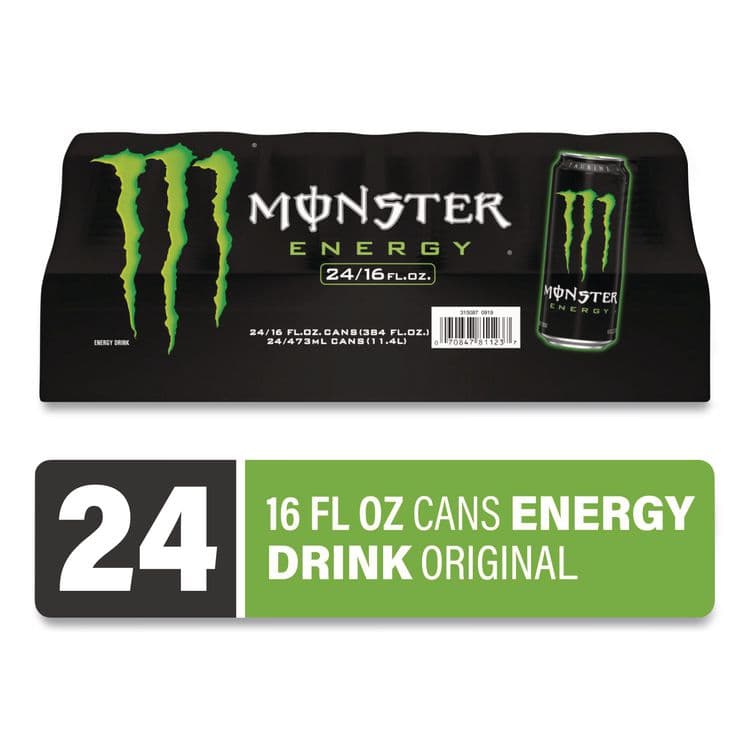 MONSTER BEVERAGE CORPORATION Original, 16 oz Bottle, 24/Carton (GRR22002676) thumbnail 2